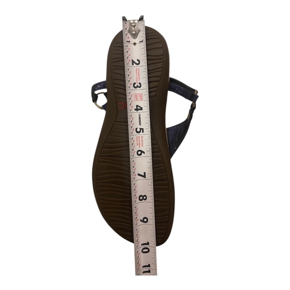 Vionic leather sandal. Blue metallic. Sz 8. Eu 39 - Picture 10 of 16